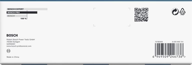 Conjunto de soquetes de impacto Bosch PRO 3/8″ de profundidade, 9 peças.